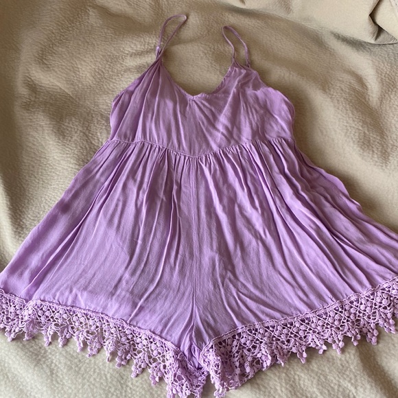 Thin, flowy, breathable, summer romper - Picture 1 of 4